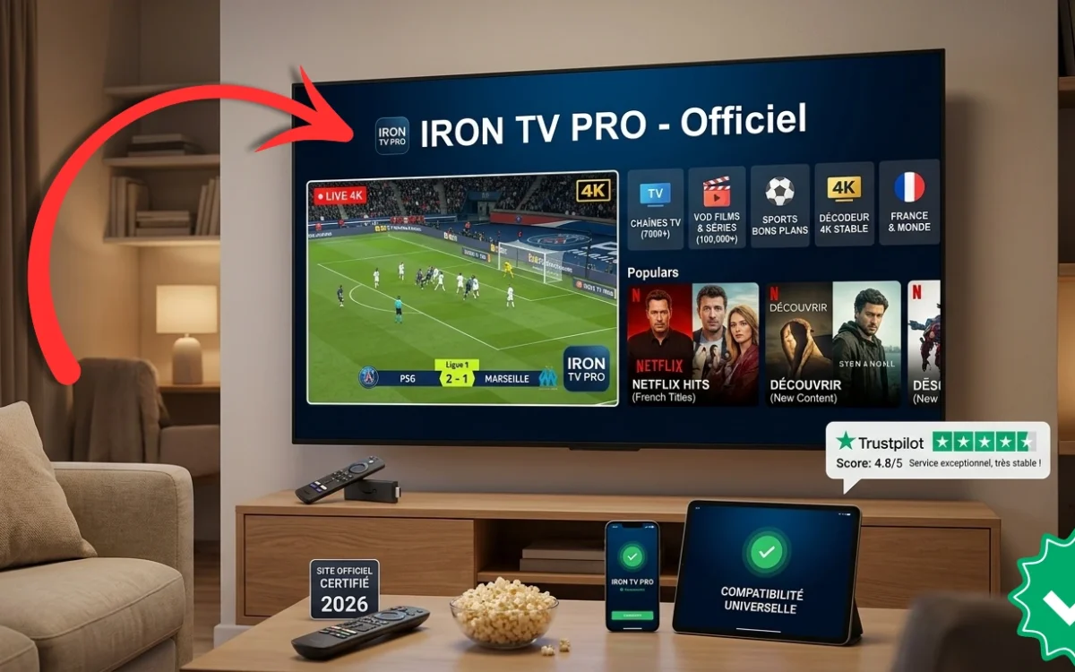 Site Officiel iron tv pro Certifié 2026